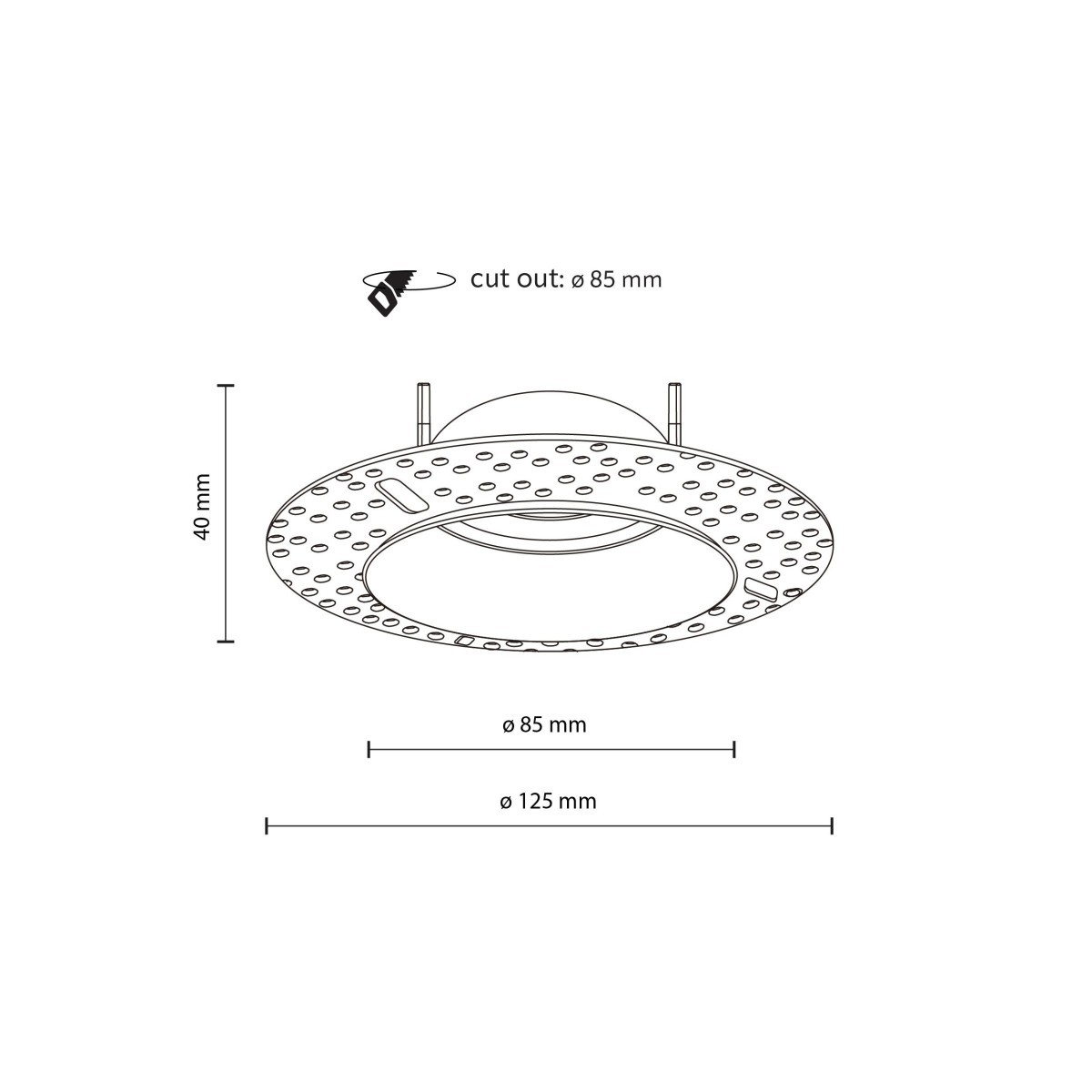 Lampa sufitowa TK-Lighting FIRA TKL10573 kolor - czarny styl Nowoczesny