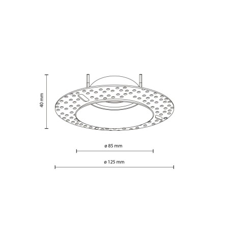Lampa sufitowa TK-Lighting FIRA TKL10574 kolor - biały - transparentny styl Nowoczesny