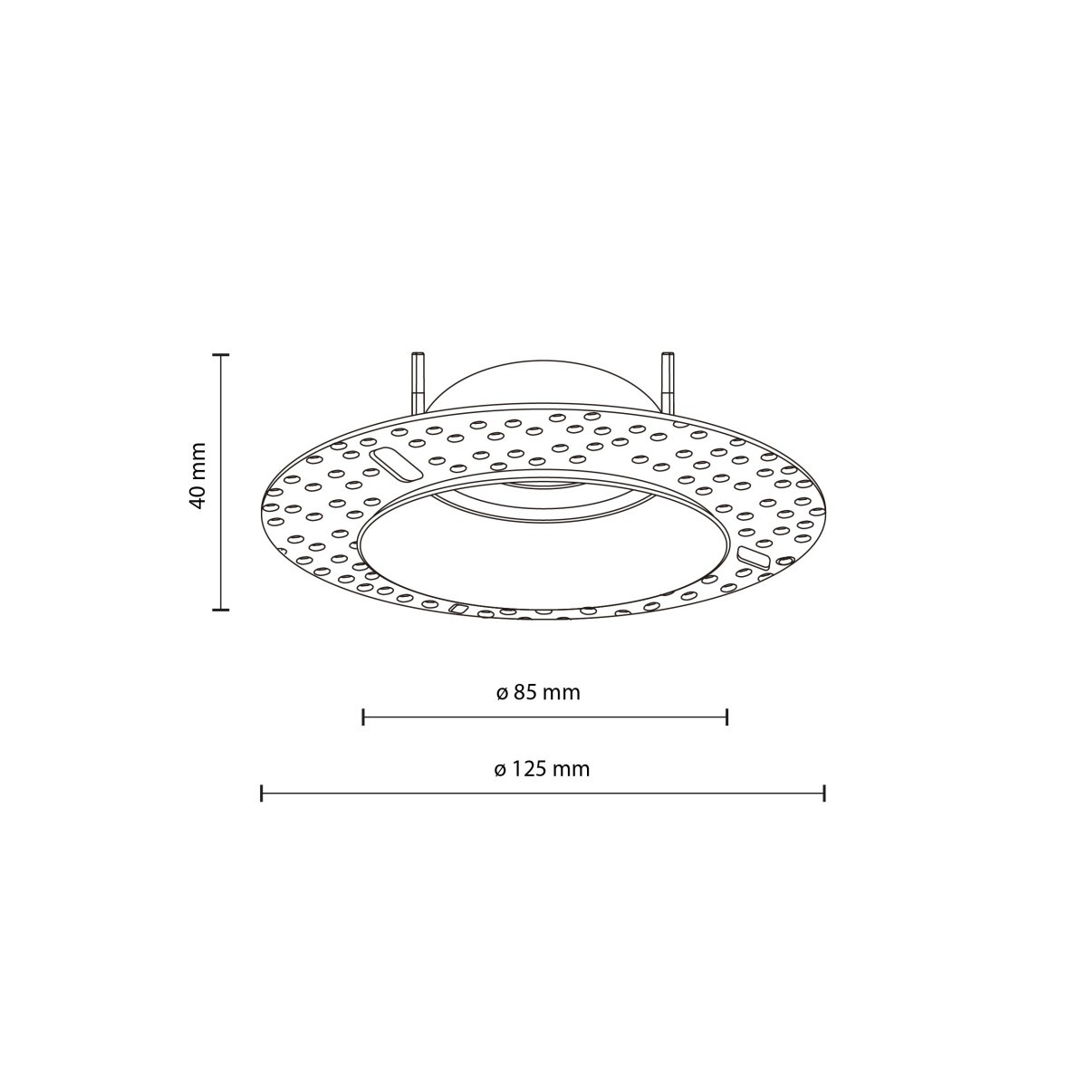 Lampa sufitowa TK-Lighting FIRA TKL10574 kolor - biały - transparentny styl Nowoczesny