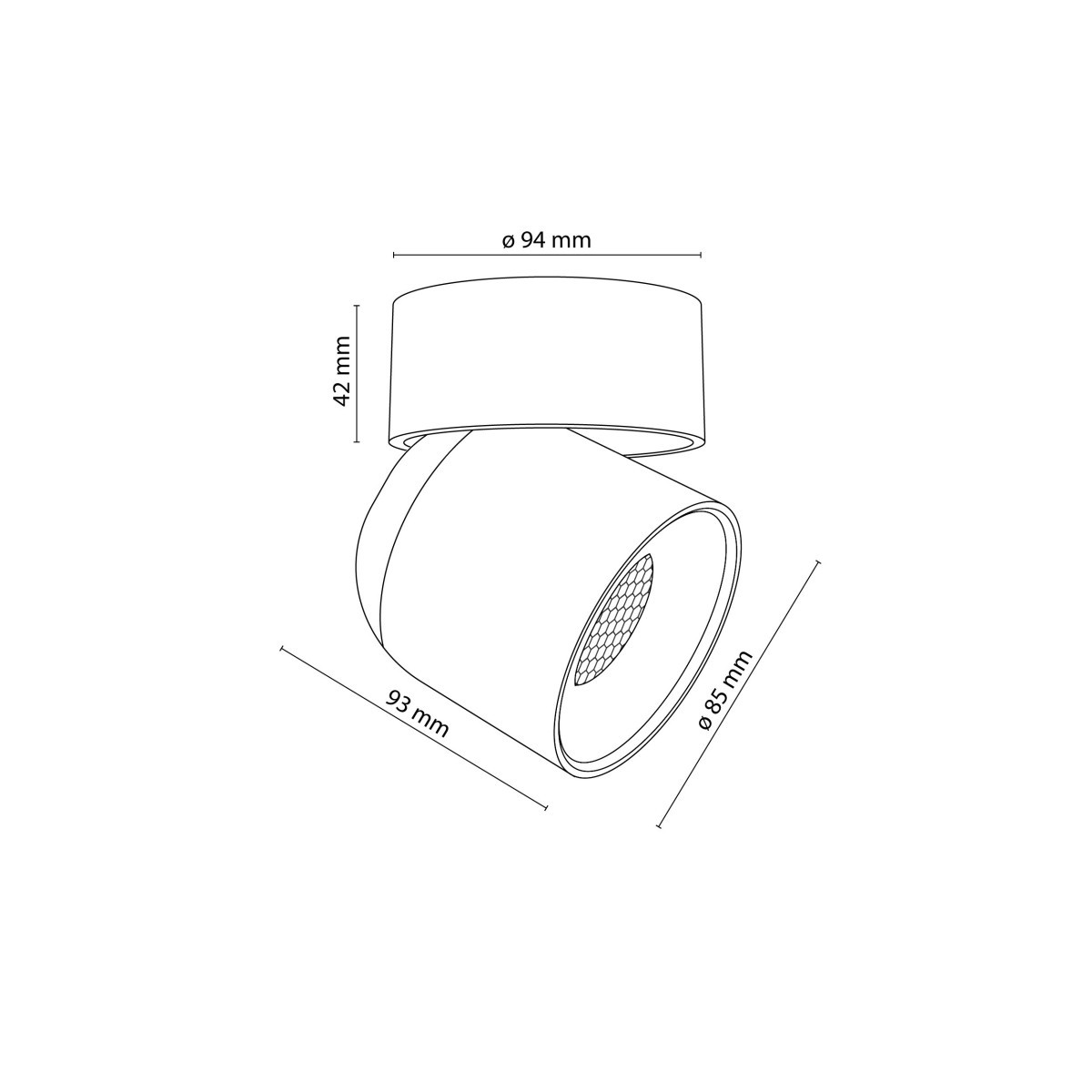 Lampa sufitowa TK-Lighting TWIST TKL10576  Lampa ścienna kolor - biały styl Nowoczesny