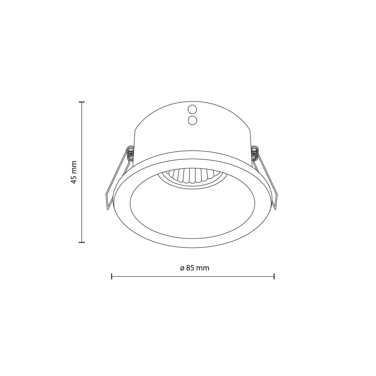 Lampa sufitowa TK-Lighting OPTI TKL10578 kolor - biały - transparentny styl Nowoczesny