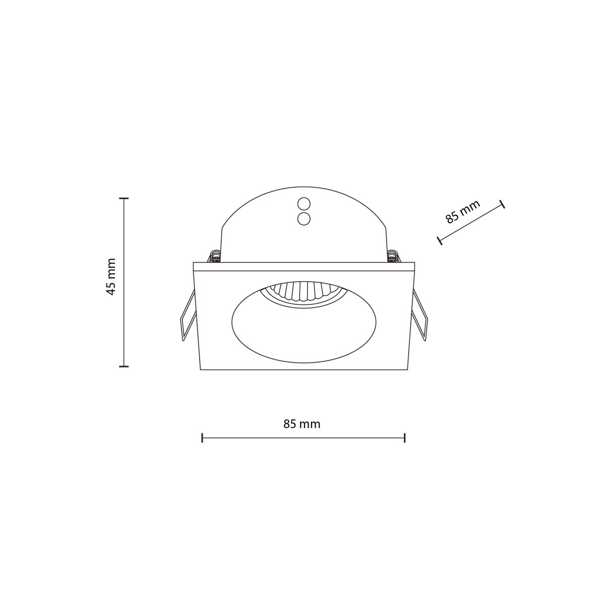 Lampa sufitowa TK-Lighting PRISMA TKL10582 kolor - biały - transparentny styl Nowoczesny
