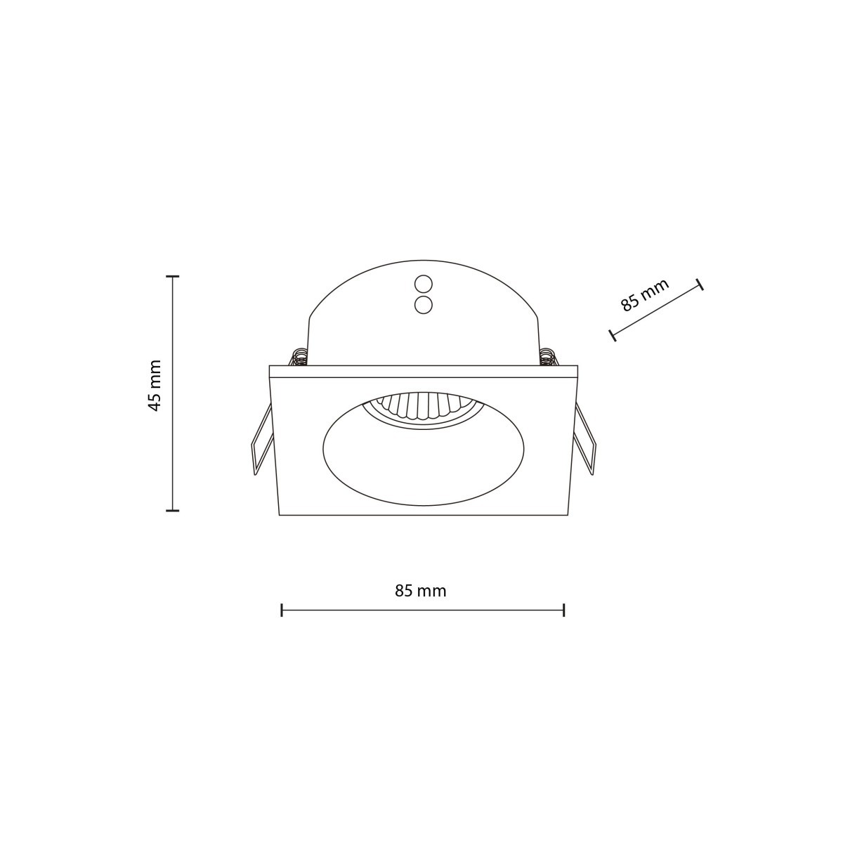 Lampa sufitowa TK-Lighting PRISMA TKL10582 kolor - biały - transparentny styl Nowoczesny