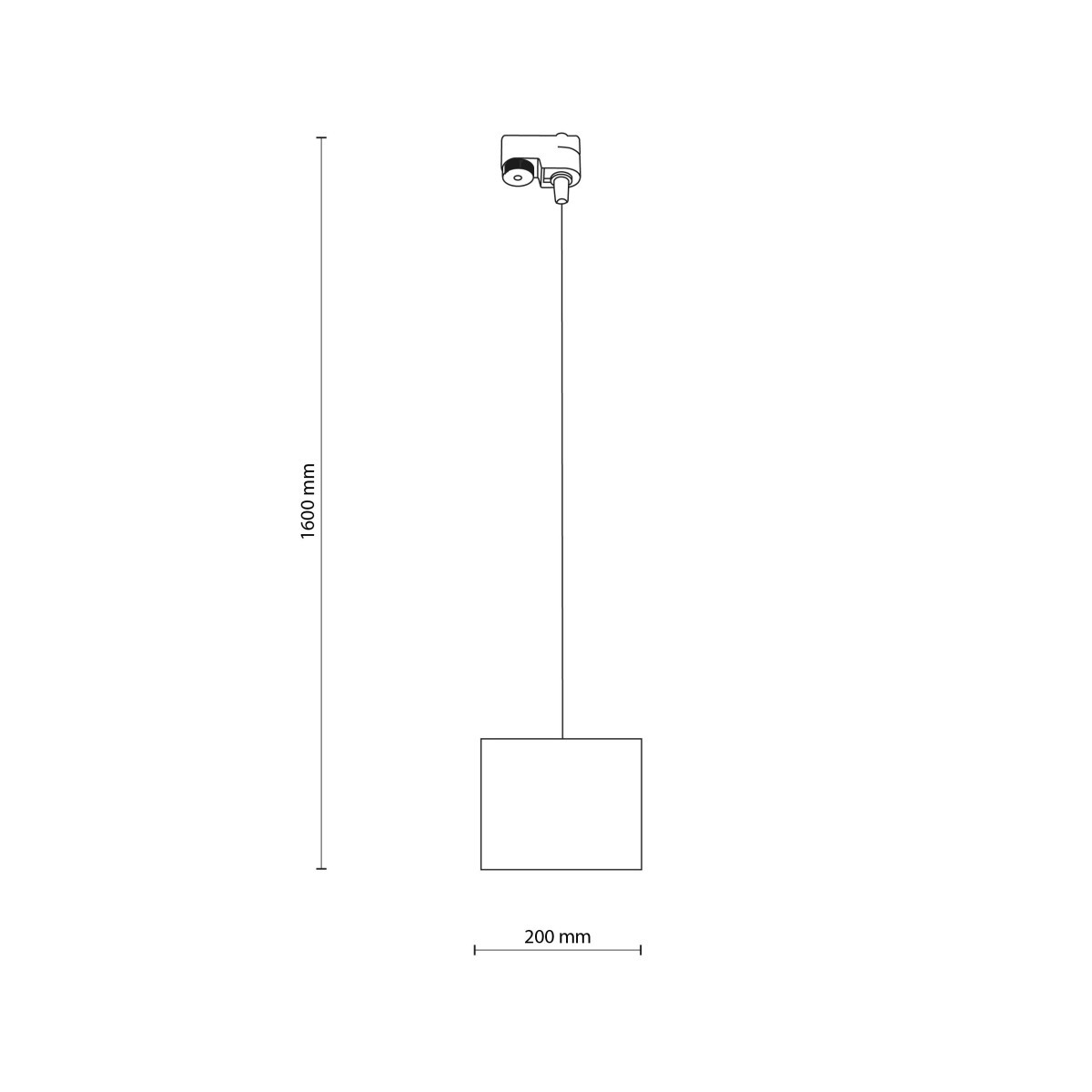 Systemy szynowe TK-Lighting TRACER TKL10677  Lampa wisząca kolor - czarny styl