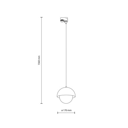Systemy szynowe TK-Lighting TRACER TKL10648 kolor - czarny - biały styl Glamour