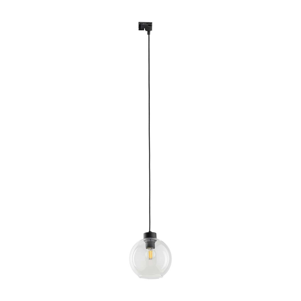 Lampa sufitowa TK-Lighting TRACER TKL10665 kolor - czarny - transparentny styl Nowoczesny