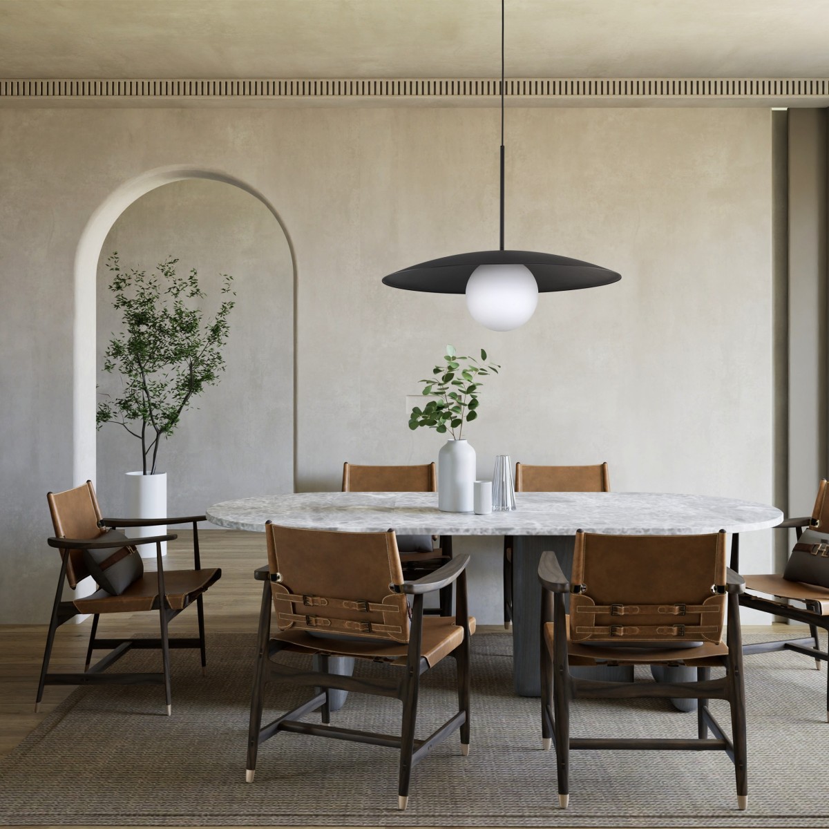 Lampa wisząca TK-Lighting SLATE TKL10637  Lampa sufitowa kolor - czarny - biały styl Glamour