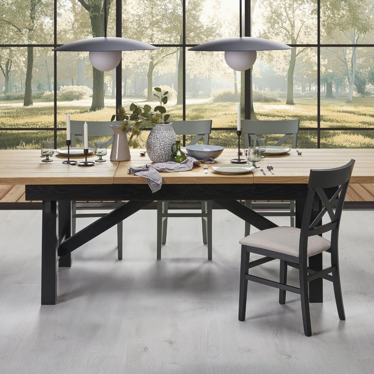 Lampa wisząca TK-Lighting SLATE TKL10637  Lampa sufitowa kolor - czarny - biały styl Glamour