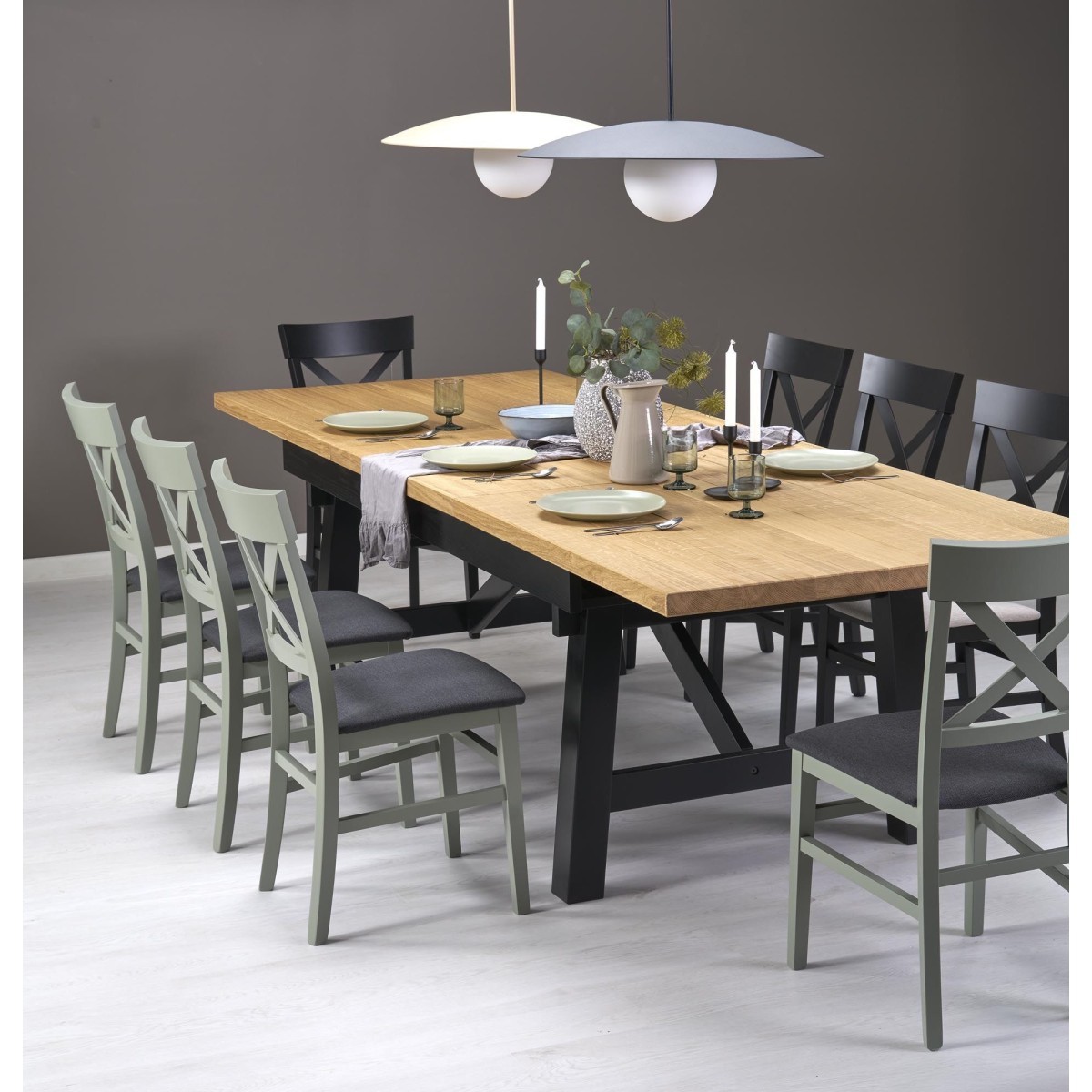 Lampa wisząca TK-Lighting SLATE TKL10910  Lampa sufitowa kolor - biały styl Glamour