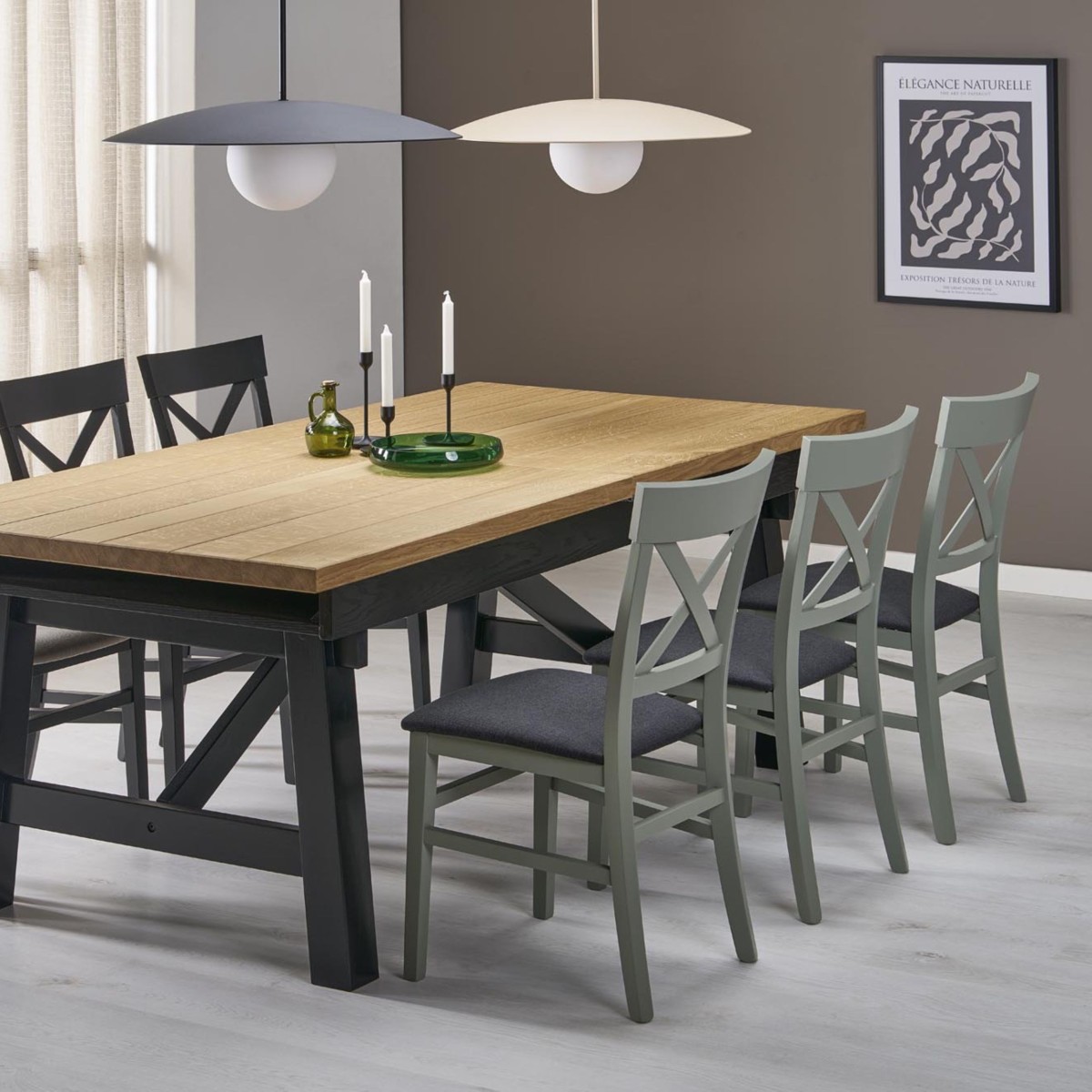 Lampa wisząca TK-Lighting SLATE TKL10910  Lampa sufitowa kolor - biały styl Glamour