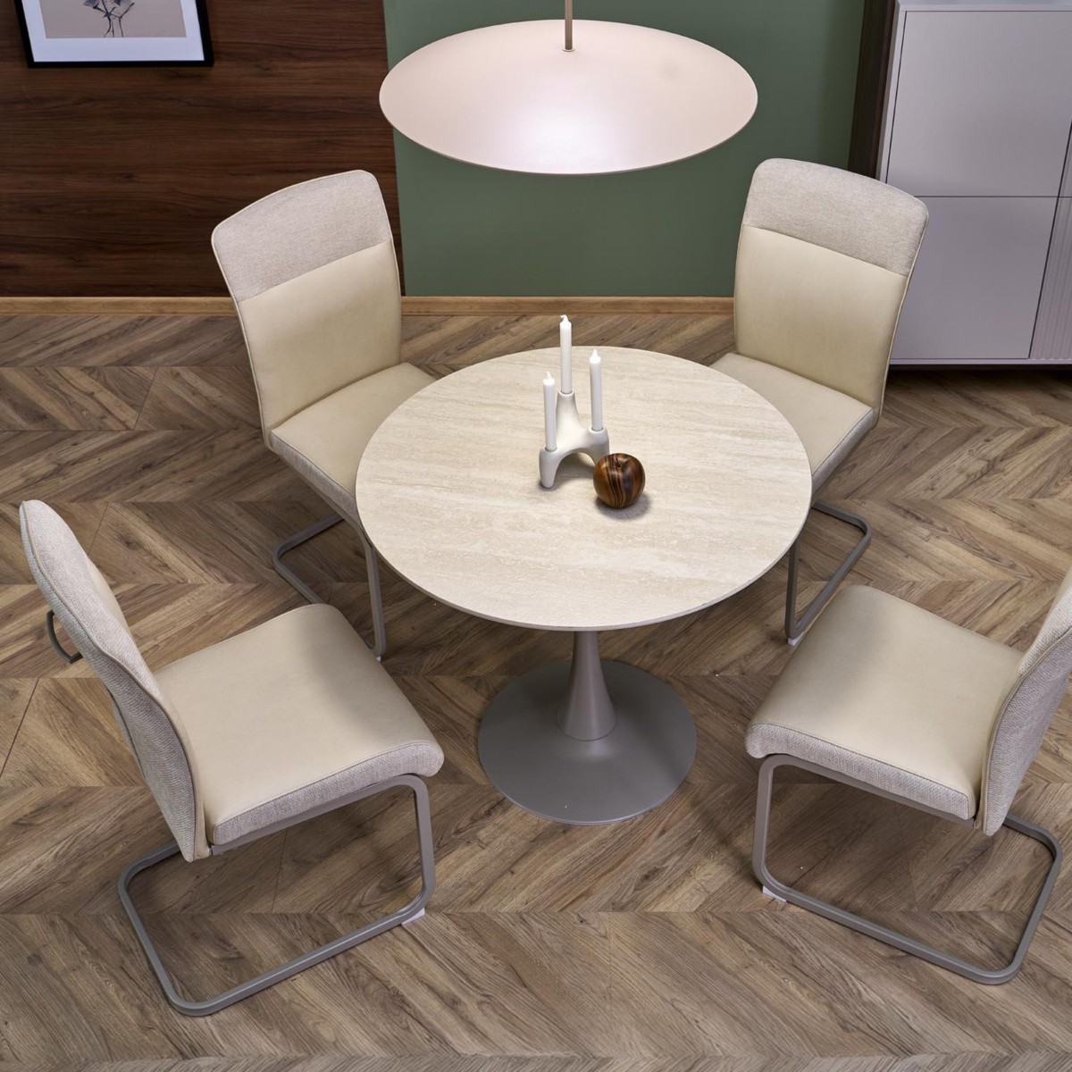 Lampa wisząca TK-Lighting SLATE TKL10910  Lampa sufitowa kolor - biały styl Glamour