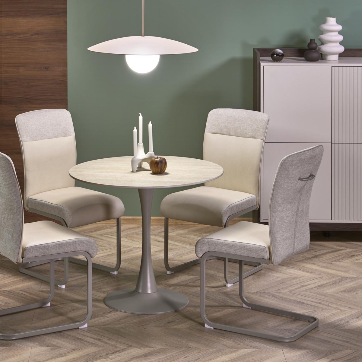 Lampa wisząca TK-Lighting SLATE TKL10910  Lampa sufitowa kolor - biały styl Glamour