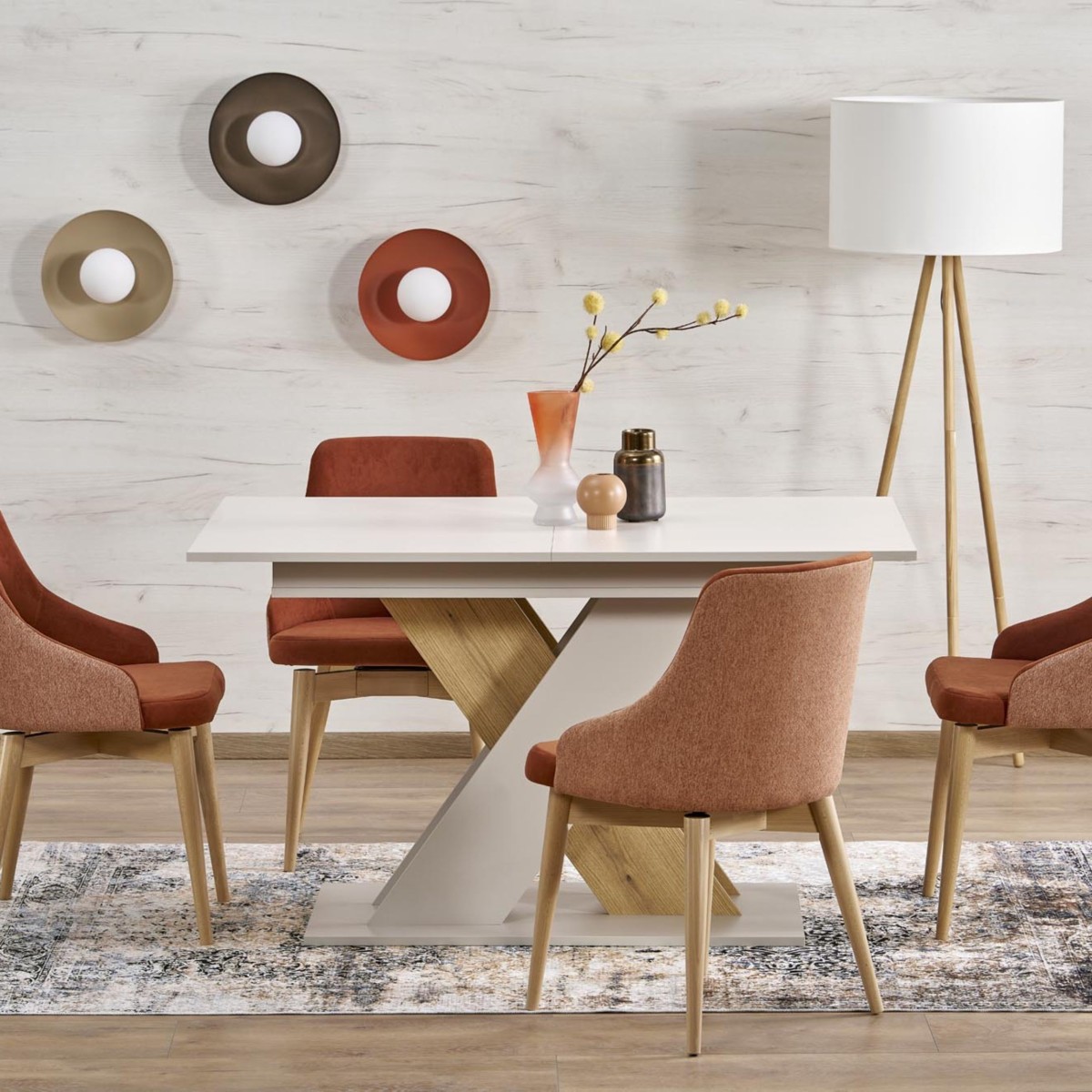 Lampa sufitowa TK-Lighting SLATE TKL10934  Lampa ścienna kolor - czarny - biały styl Glamour