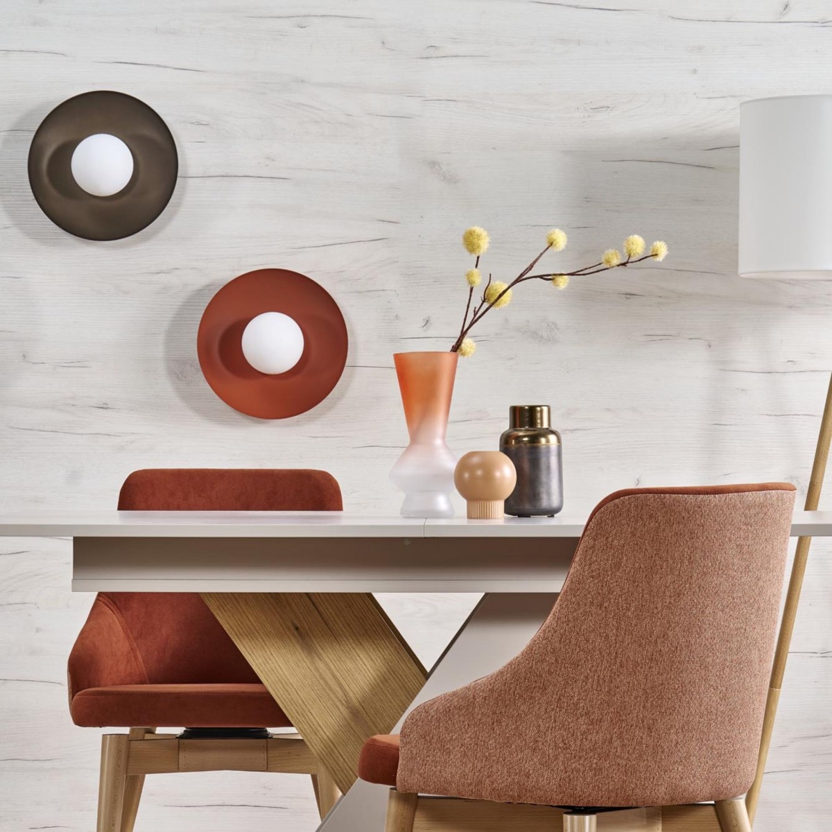 Lampa sufitowa TK-Lighting SLATE TKL10934  Lampa ścienna kolor - czarny - biały styl Glamour