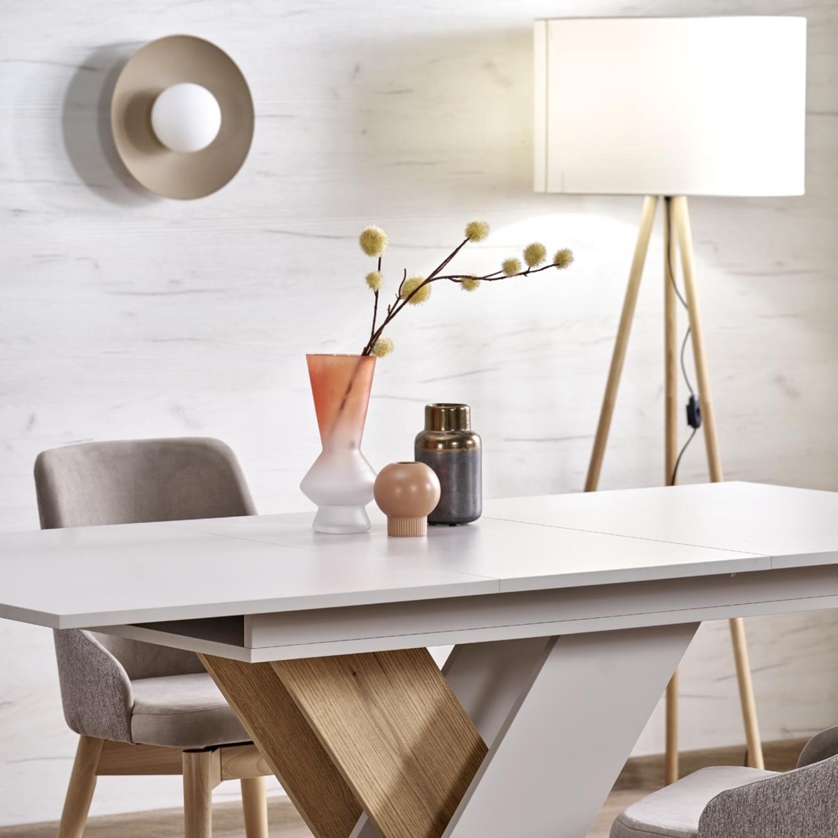 Lampa sufitowa TK-Lighting SLATE TKL10936  Lampa ścienna kolor - biały styl Glamour