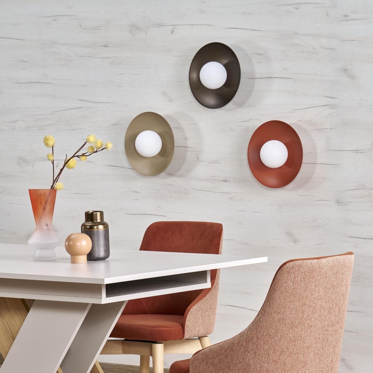 Lampa sufitowa TK-Lighting SLATE TKL10937  Lampa ścienna kolor - biały styl Glamour