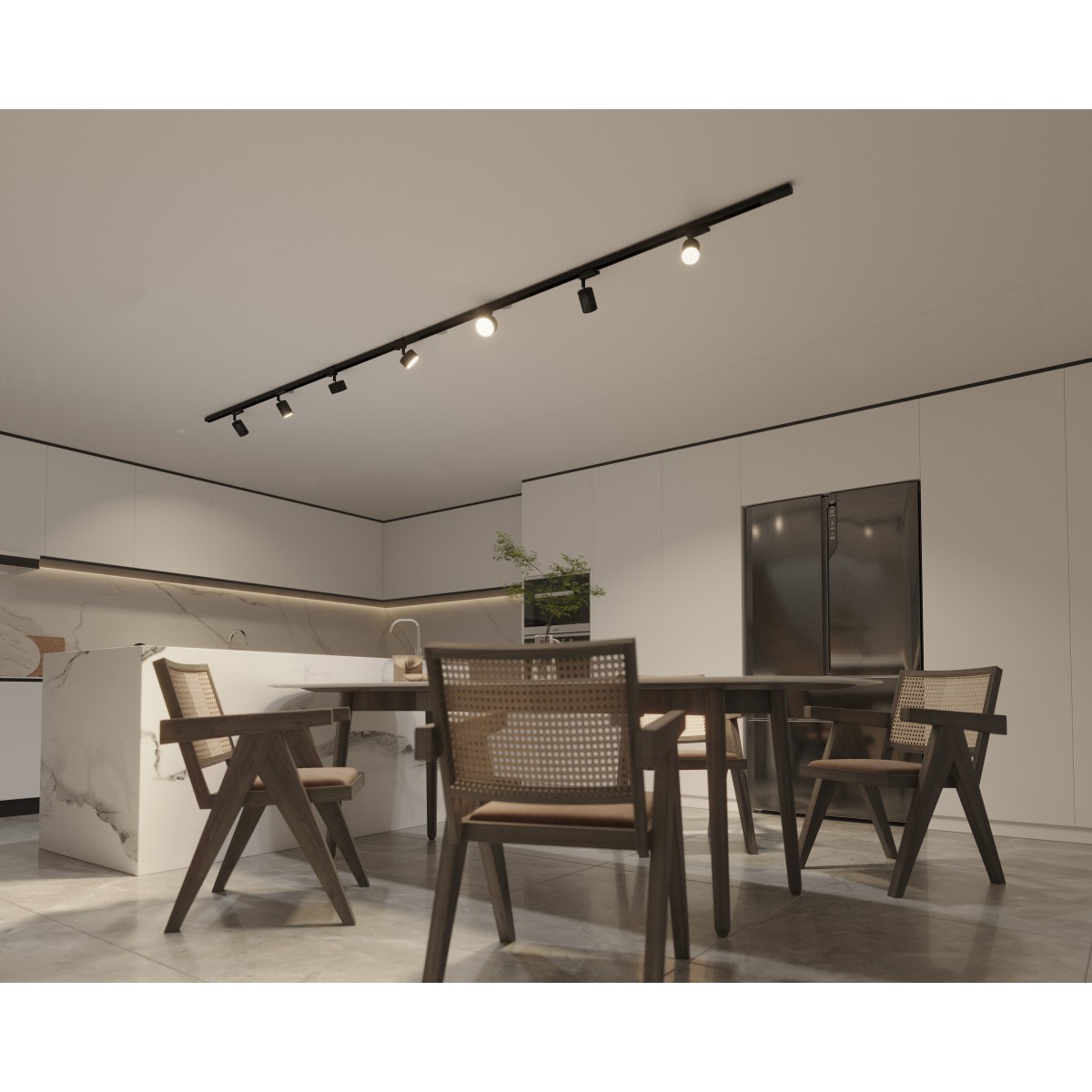 Systemy szynowe TK-Lighting TRACER TKL10441  Lampa sufitowa kolor - czarny styl Nowoczesny