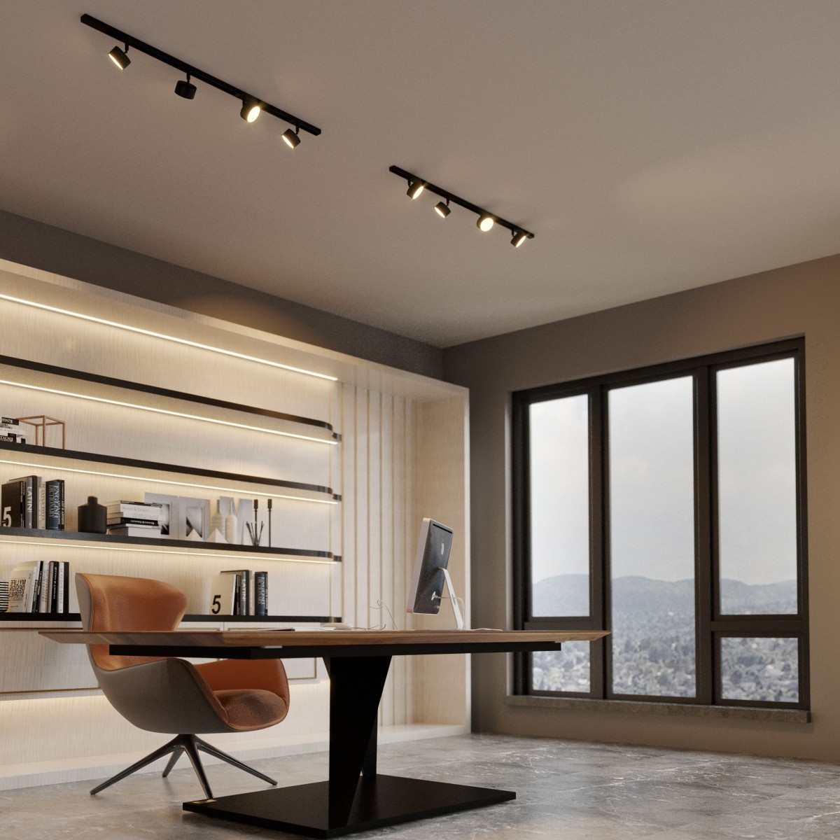 Lampa sufitowa TK-Lighting TRACER TKL10445 kolor - czarny styl Nowoczesny