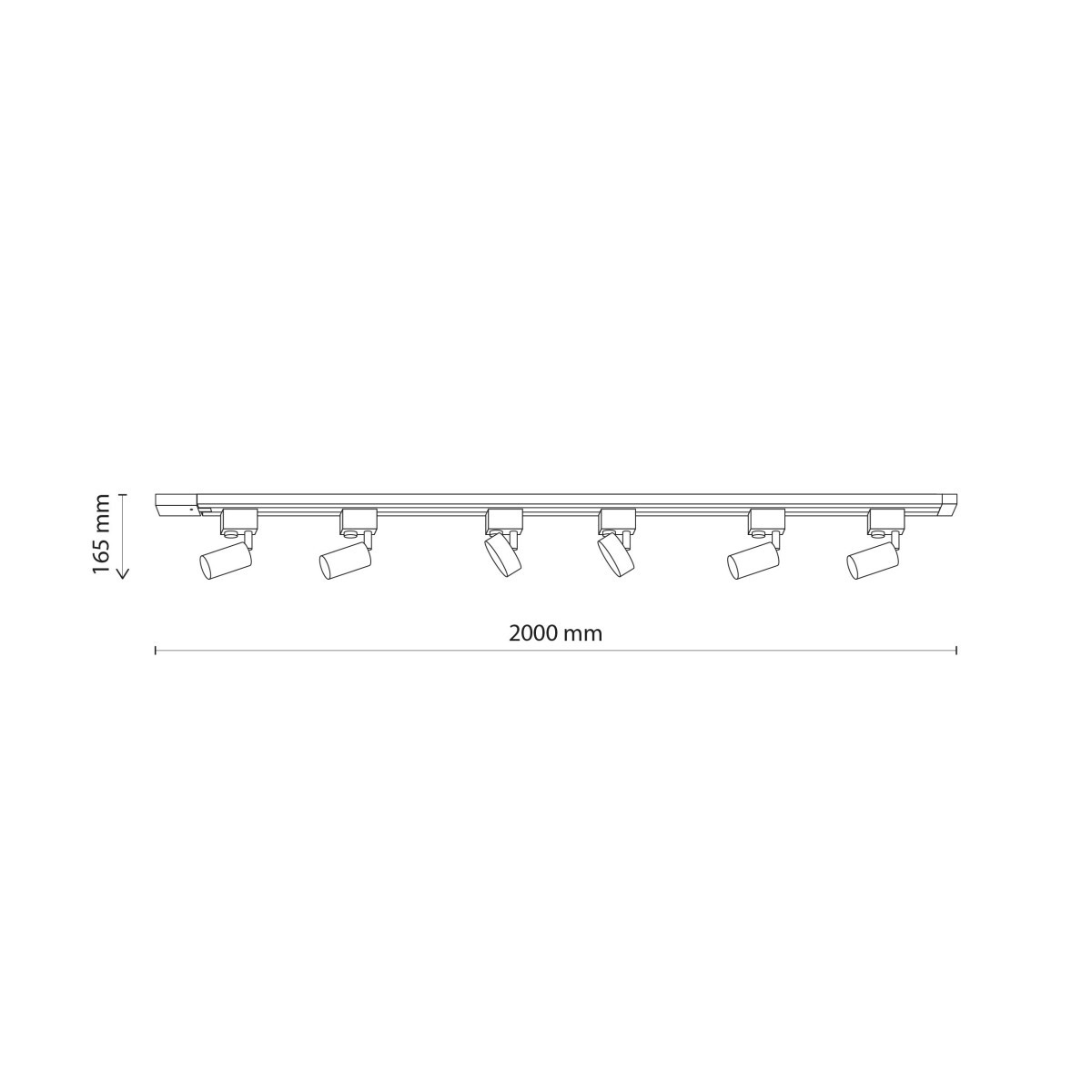 Lampa sufitowa TK-Lighting TRACER TKL10458 kolor - czarny styl Nowoczesny
