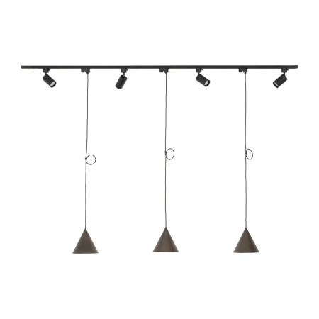 Lampa sufitowa TK-Lighting TRACER TKL10600 kolor - czarny - brązowy styl Nowoczesny
