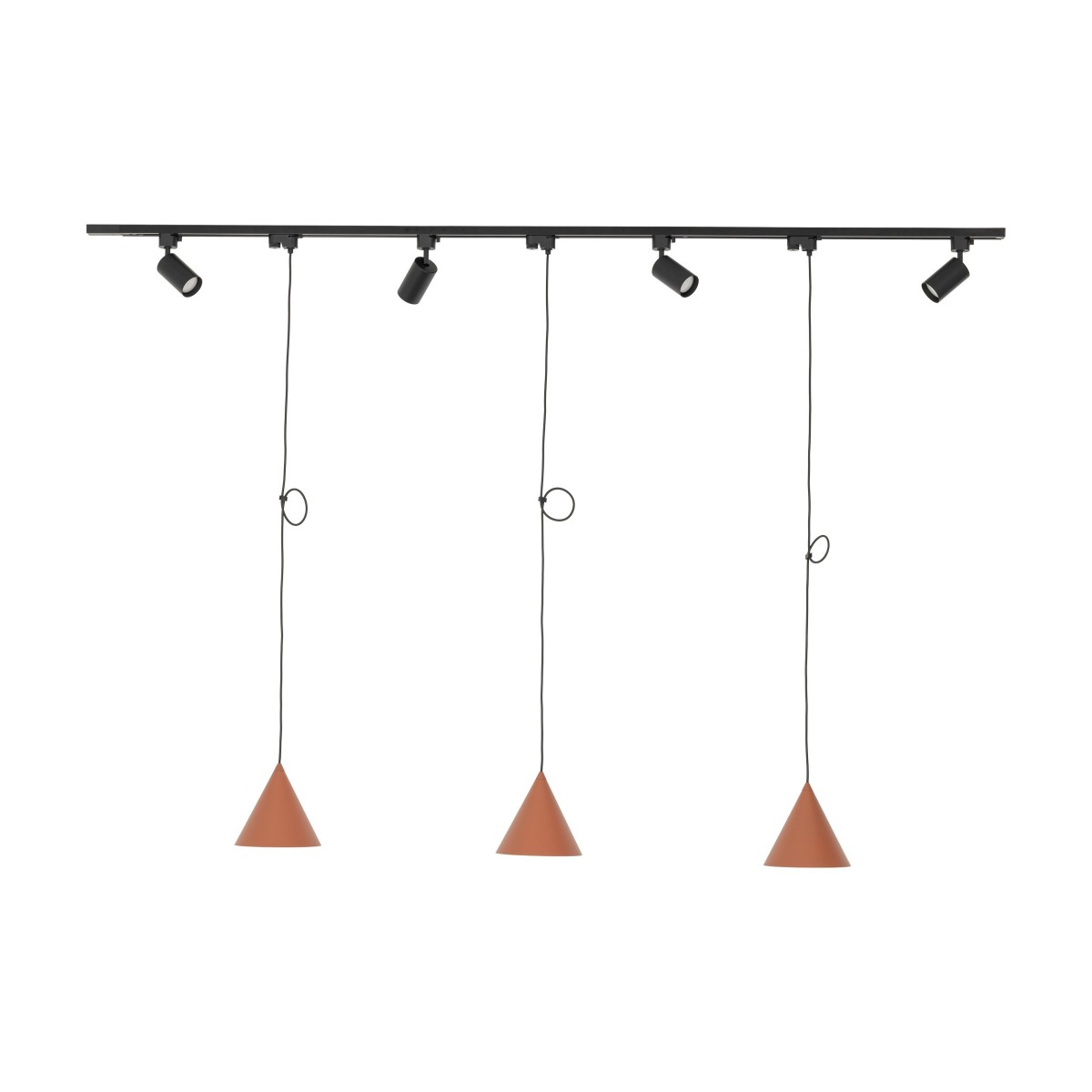 Systemy szynowe TK-Lighting TRACER TKL10601  Lampa sufitowa kolor - czarny styl Nowoczesny