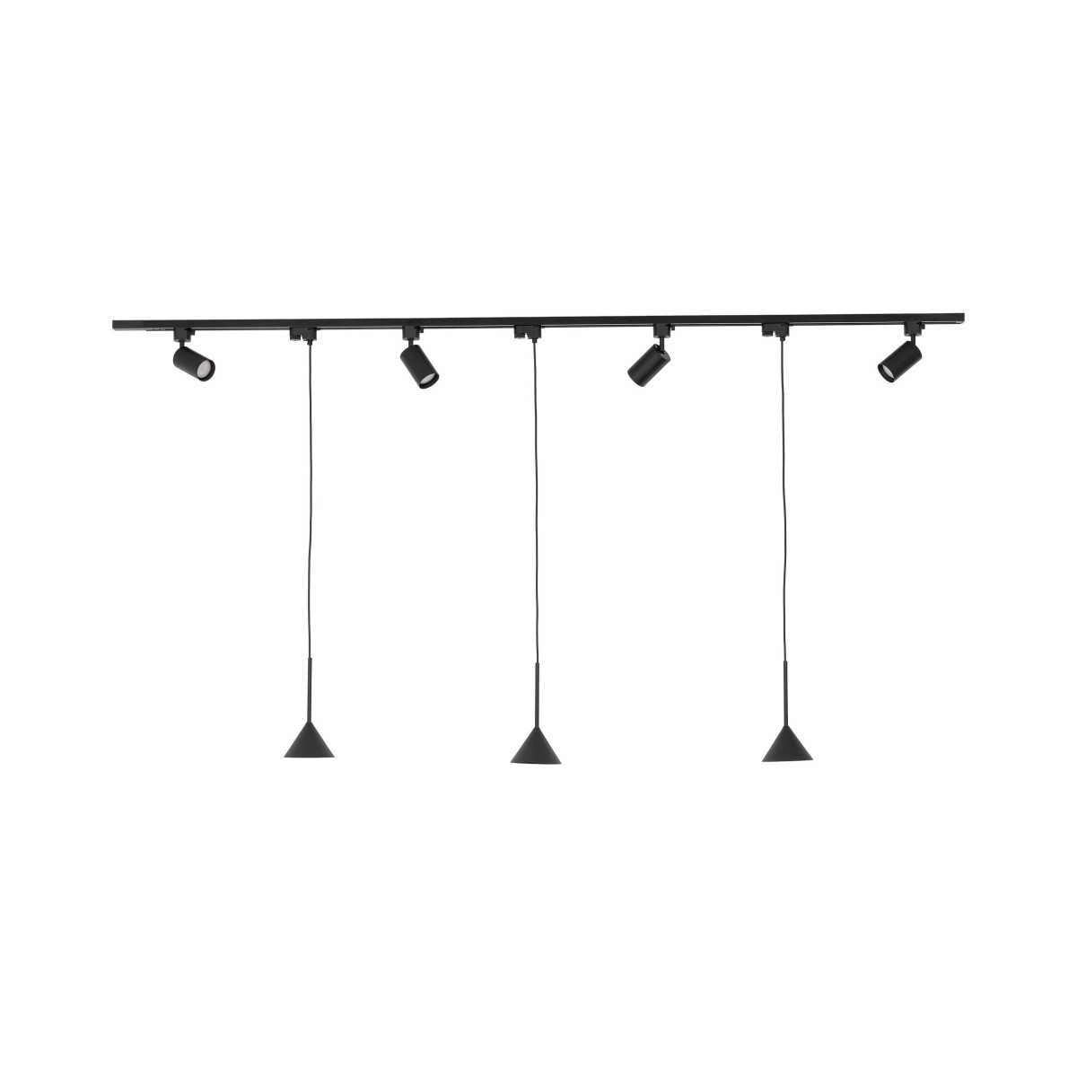 Systemy szynowe TK-Lighting TRACER TKL10604  Lampa sufitowa kolor - czarny styl Nowoczesny