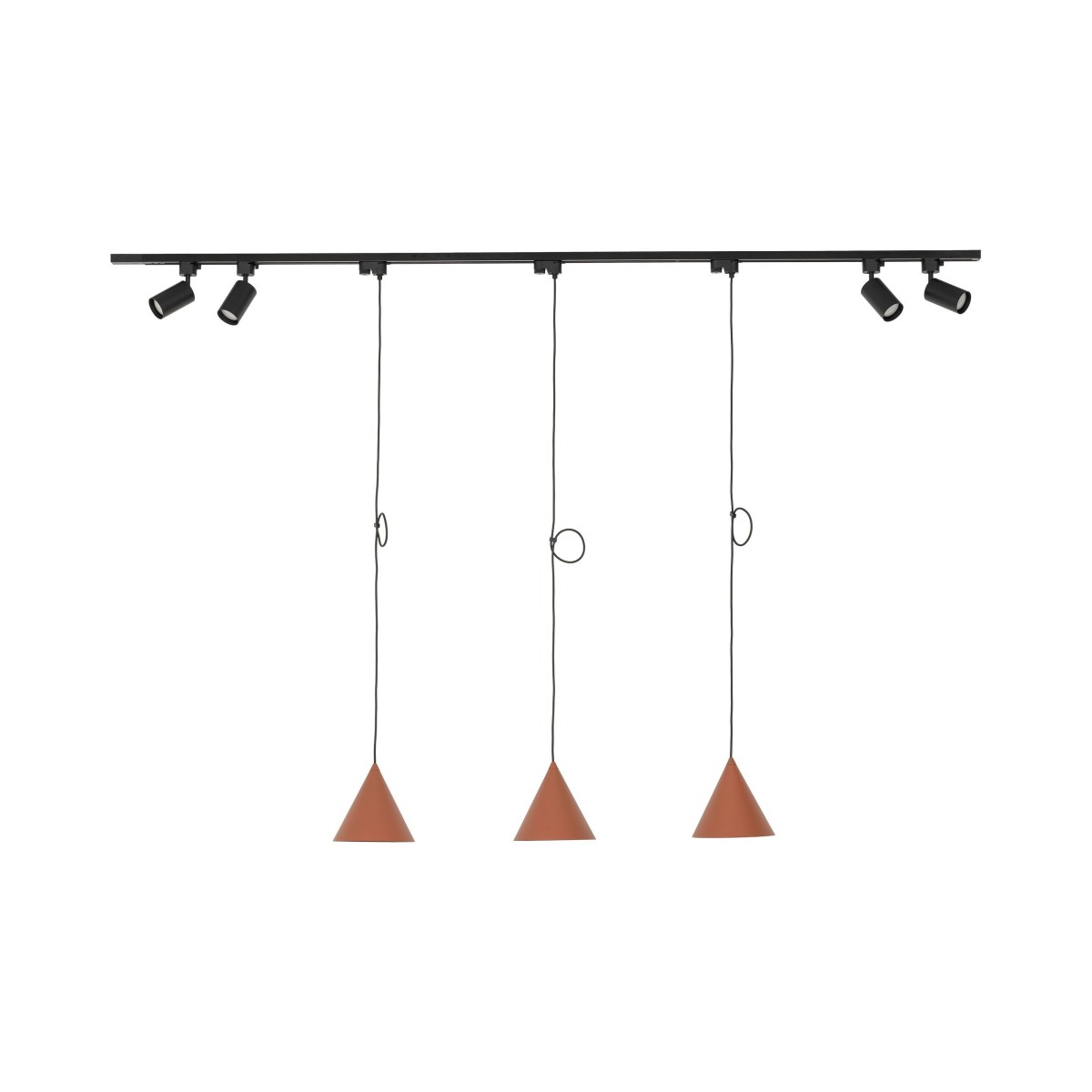 Systemy szynowe TK-Lighting TRACER TKL10610  Lampa sufitowa kolor - czarny styl Nowoczesny