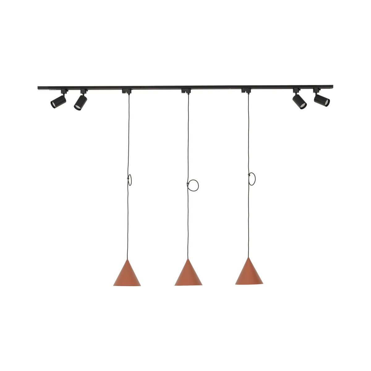 Systemy szynowe TK-Lighting TRACER TKL10610  Lampa sufitowa kolor - czarny styl Nowoczesny