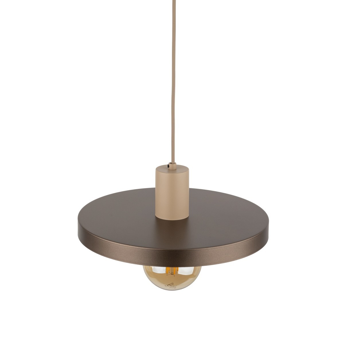 Lampa wisząca TK-Lighting SILA TKL10757  Lampa sufitowa kolor - Brązowy styl Loftowy