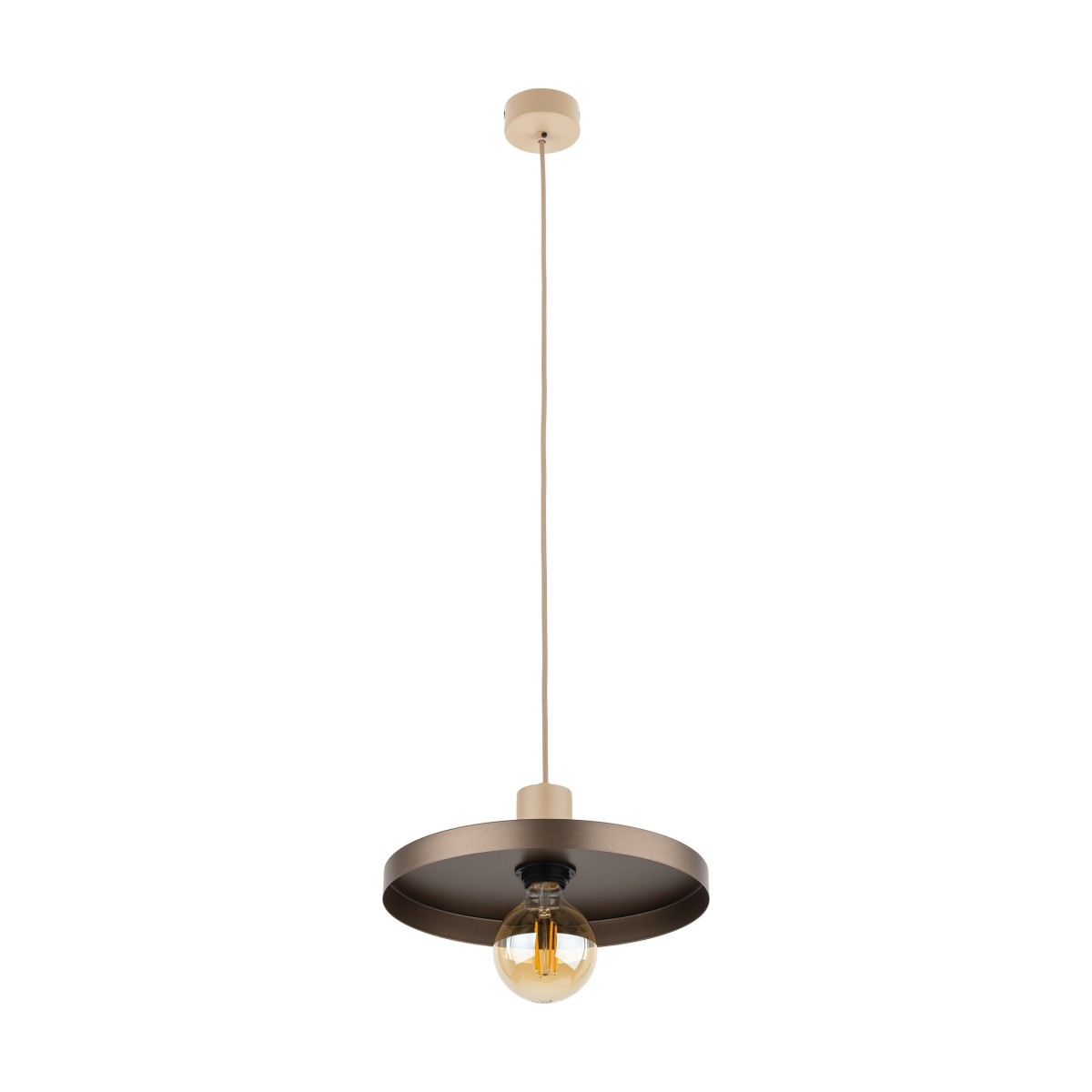 Lampa wisząca TK-Lighting SILA TKL10757  Lampa sufitowa kolor - Brązowy styl Loftowy