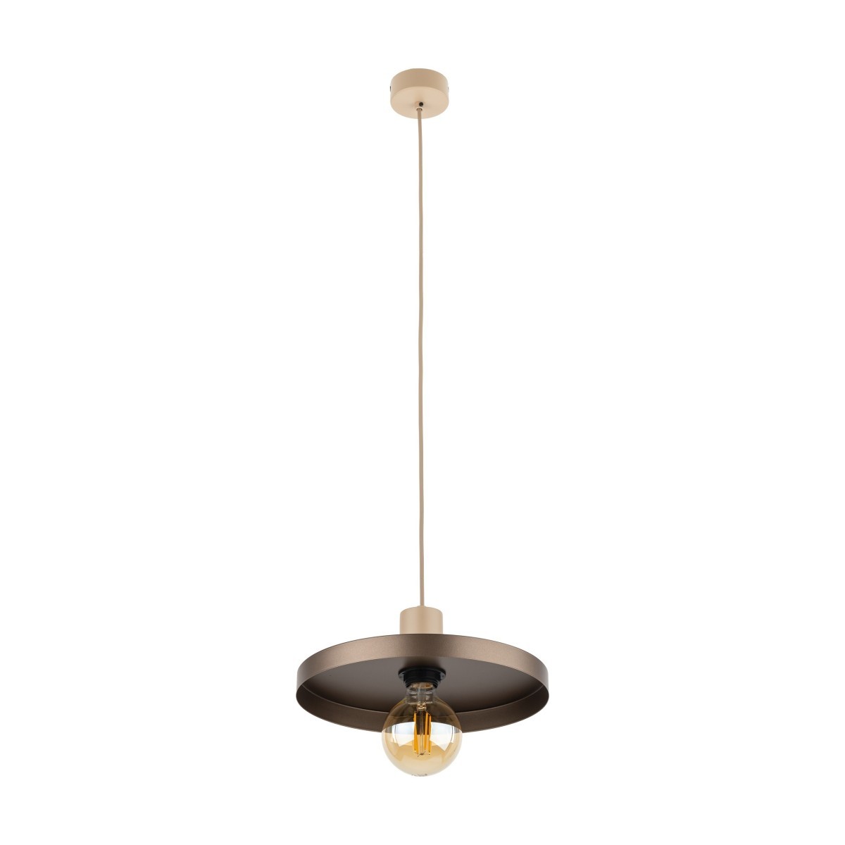 Lampa wisząca TK-Lighting SILA TKL10757  Lampa sufitowa kolor - Brązowy styl Loftowy