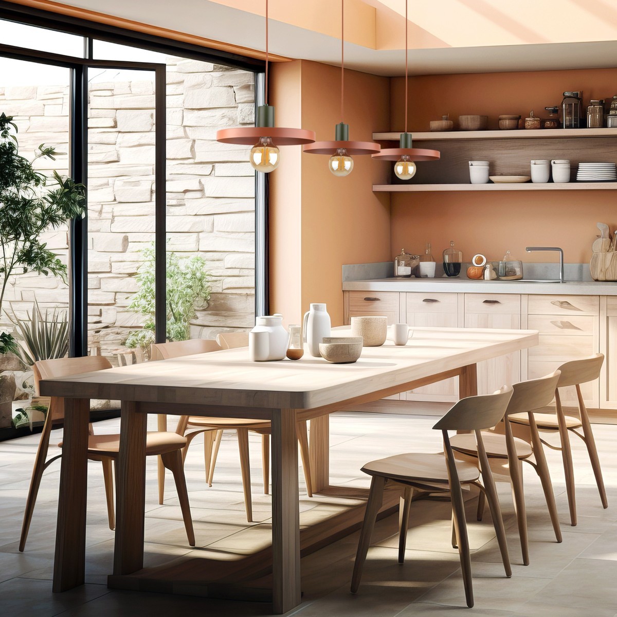 Lampa wisząca TK-Lighting SILA TKL10749  Lampa sufitowa kolor - brązowy styl Loftowy