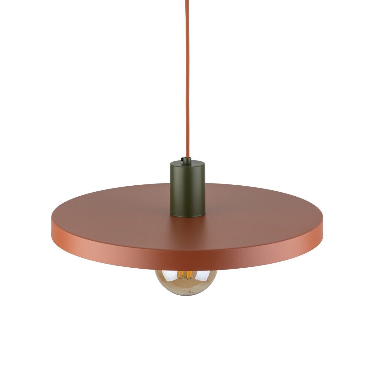 Lampa wisząca TK-Lighting SILA TKL10750 kolor - brązowy - ceglasty styl Loftowy