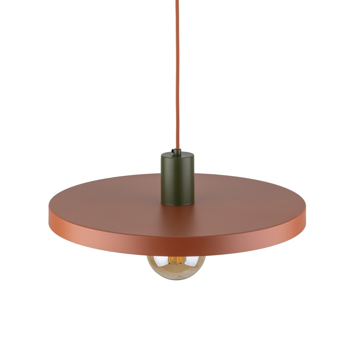 Lampa wisząca TK-Lighting SILA TKL10750 kolor - brązowy - ceglasty styl Loftowy