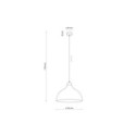 Lampa wisząca TK-Lighting CAP TKL10656 kolor - sabia styl Loftowy