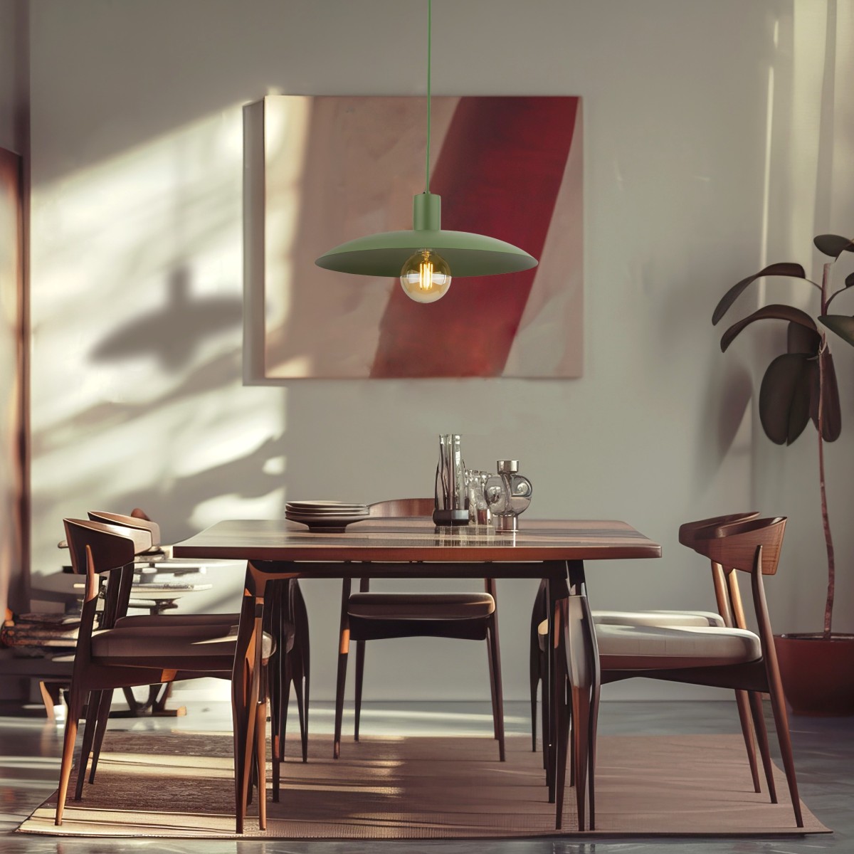 Lampa wisząca TK-Lighting ASTRA TKL10713 kolor - zielony styl Loftowy