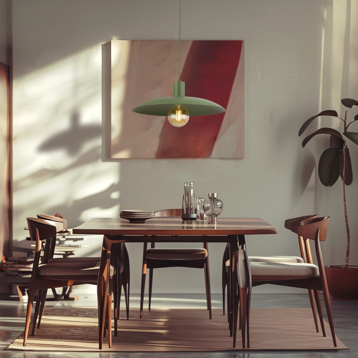 Lampa wisząca TK-Lighting ASTRA TKL10713 kolor - zielony styl Loftowy