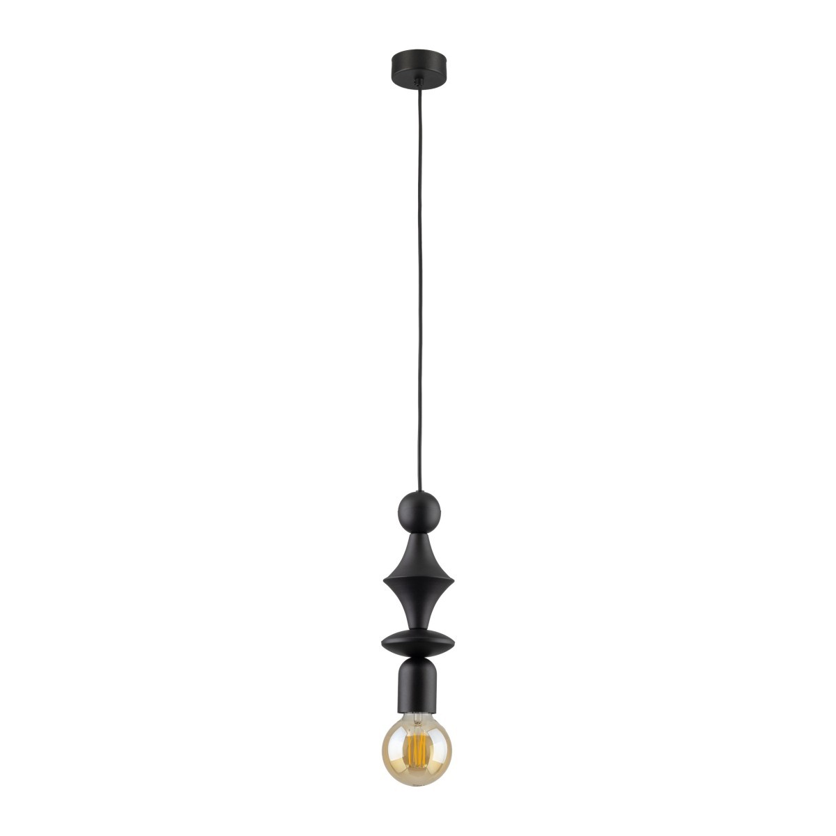 Lampa wisząca TK-Lighting TOWER TKL10871  Lampa sufitowa kolor - czarny styl Glamour