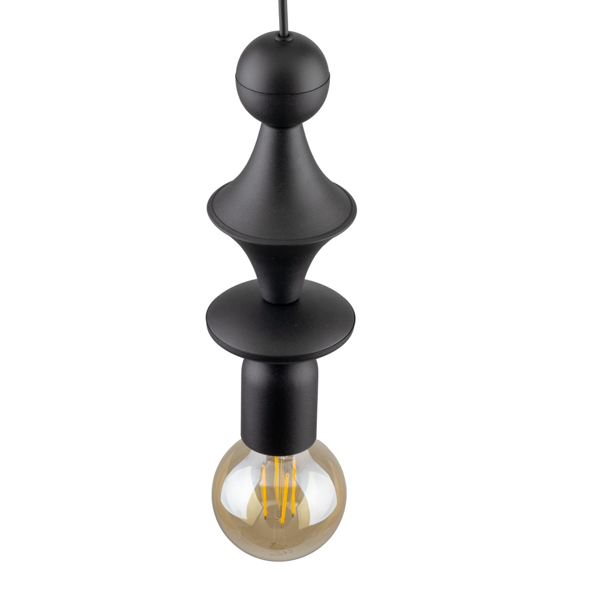 Lampa wisząca TK-Lighting TOWER TKL10871  Lampa sufitowa kolor - czarny styl Glamour