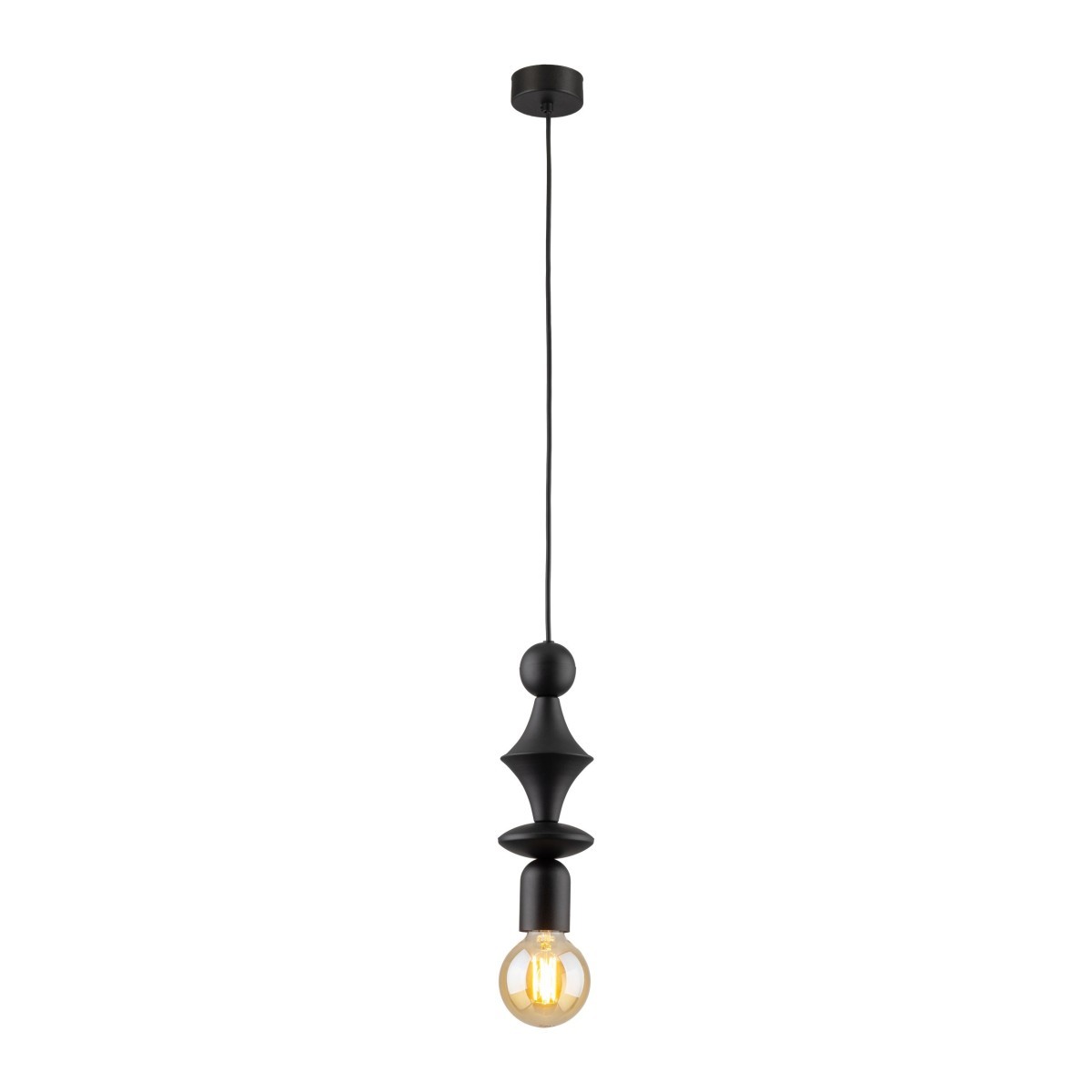 Lampa wisząca TK-Lighting TOWER TKL10871  Lampa sufitowa kolor - czarny styl Glamour