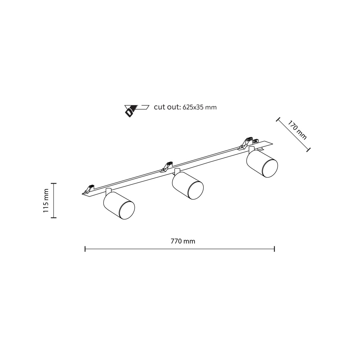 Lampa sufitowa TK-Lighting NEX TKL10800  Lampa ścienna kolor - czarny styl Nowoczesny