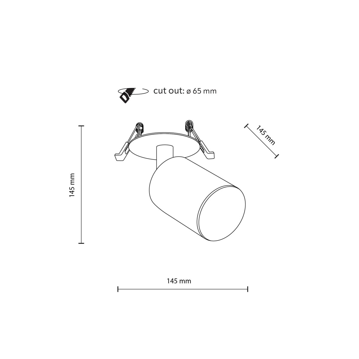 Lampa sufitowa TK-Lighting NEX TKL10802 kolor - biały styl Nowoczesny