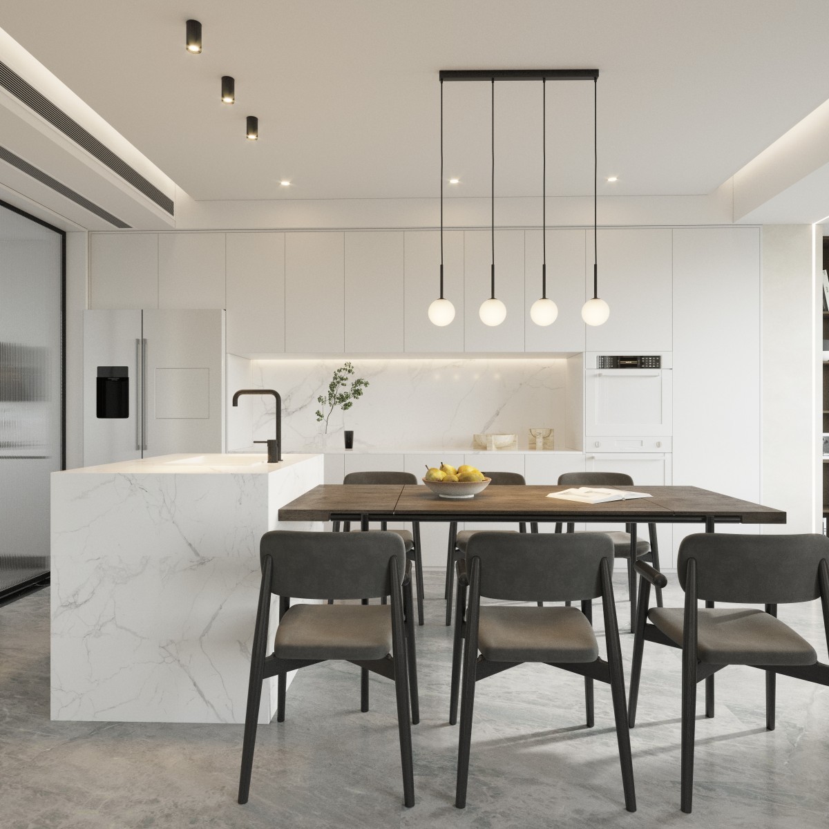 Lampa sufitowa TK-Lighting FLARE TKL10583 kolor - czarny - biały styl Nowoczesny