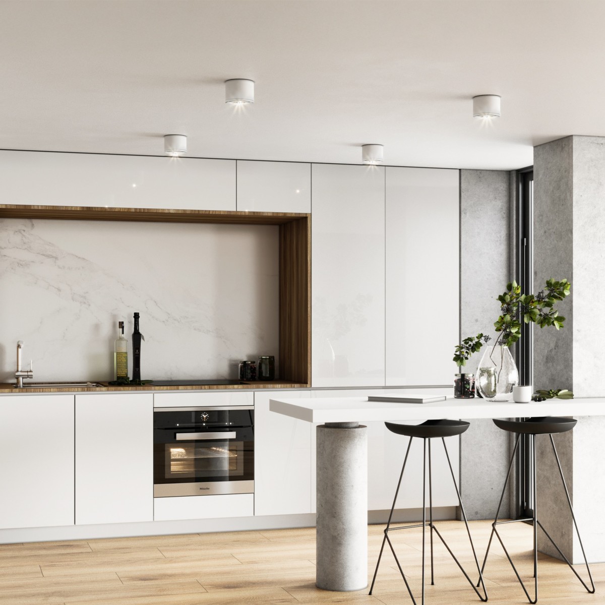 Lampa sufitowa TK-Lighting VIVO TKL10595 kolor - biały styl Nowoczesny