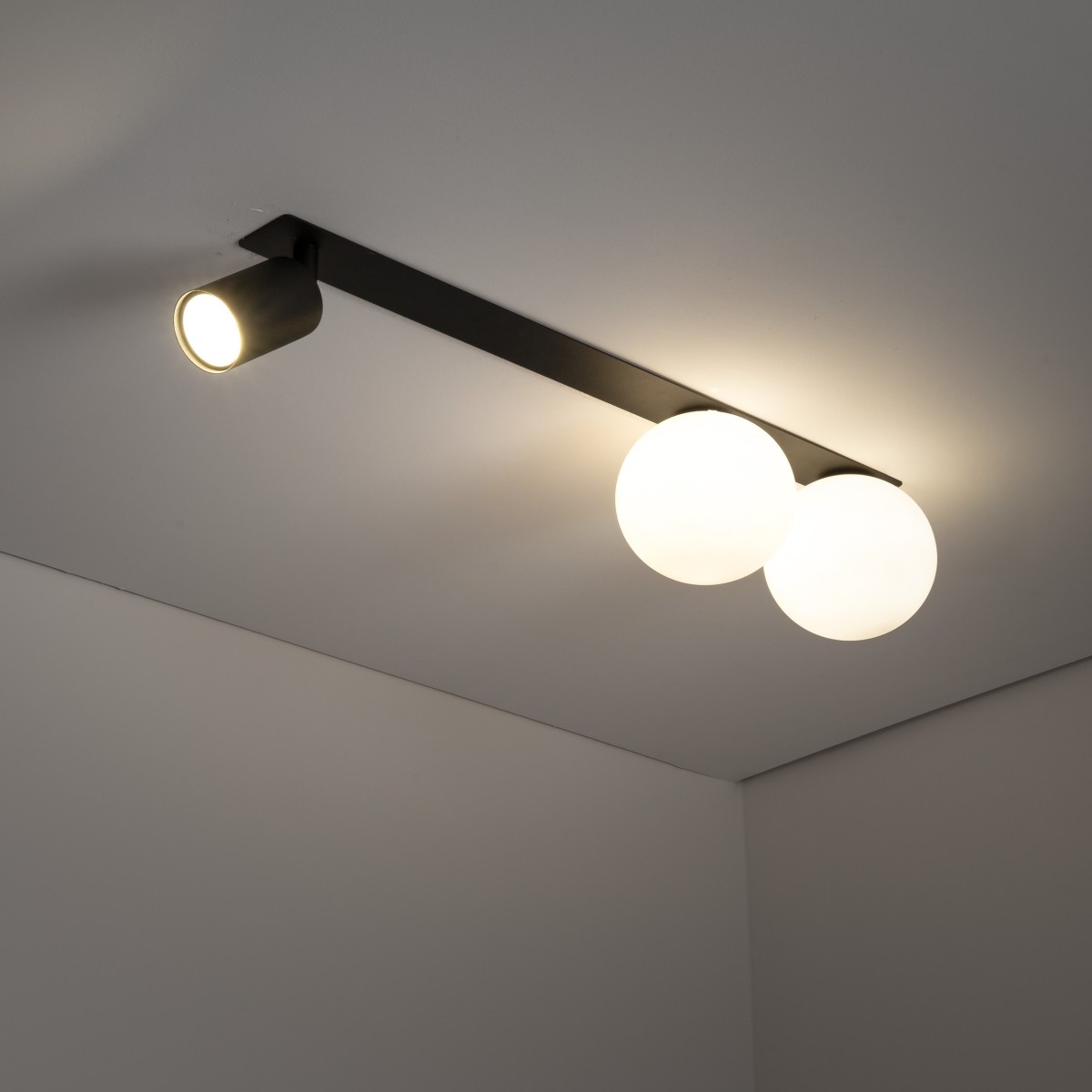 Lampa sufitowa TK-Lighting VOX TKL10928  Lampa ścienna kolor - czarny - biały styl Nowoczesny