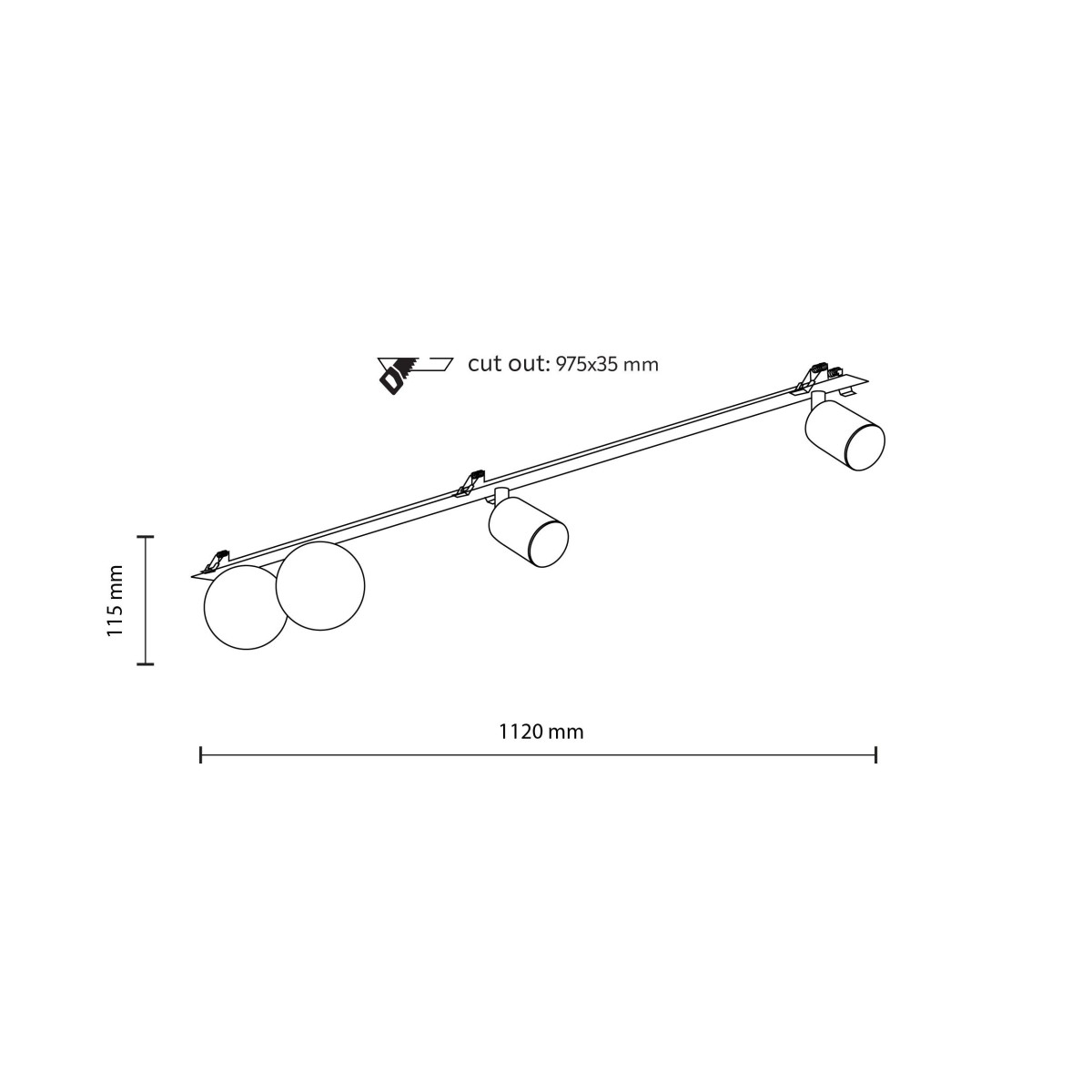 Lampa sufitowa TK-Lighting VOX TKL10929  Lampa ścienna kolor - czarny - biały styl Nowoczesny