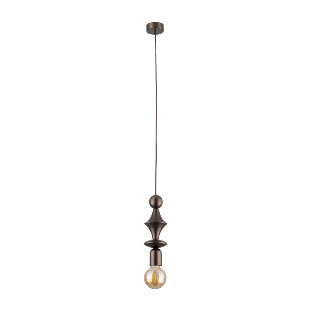 Lampa wisząca TK-Lighting TOWER TKL10703 kolor - brązowy styl Glamour