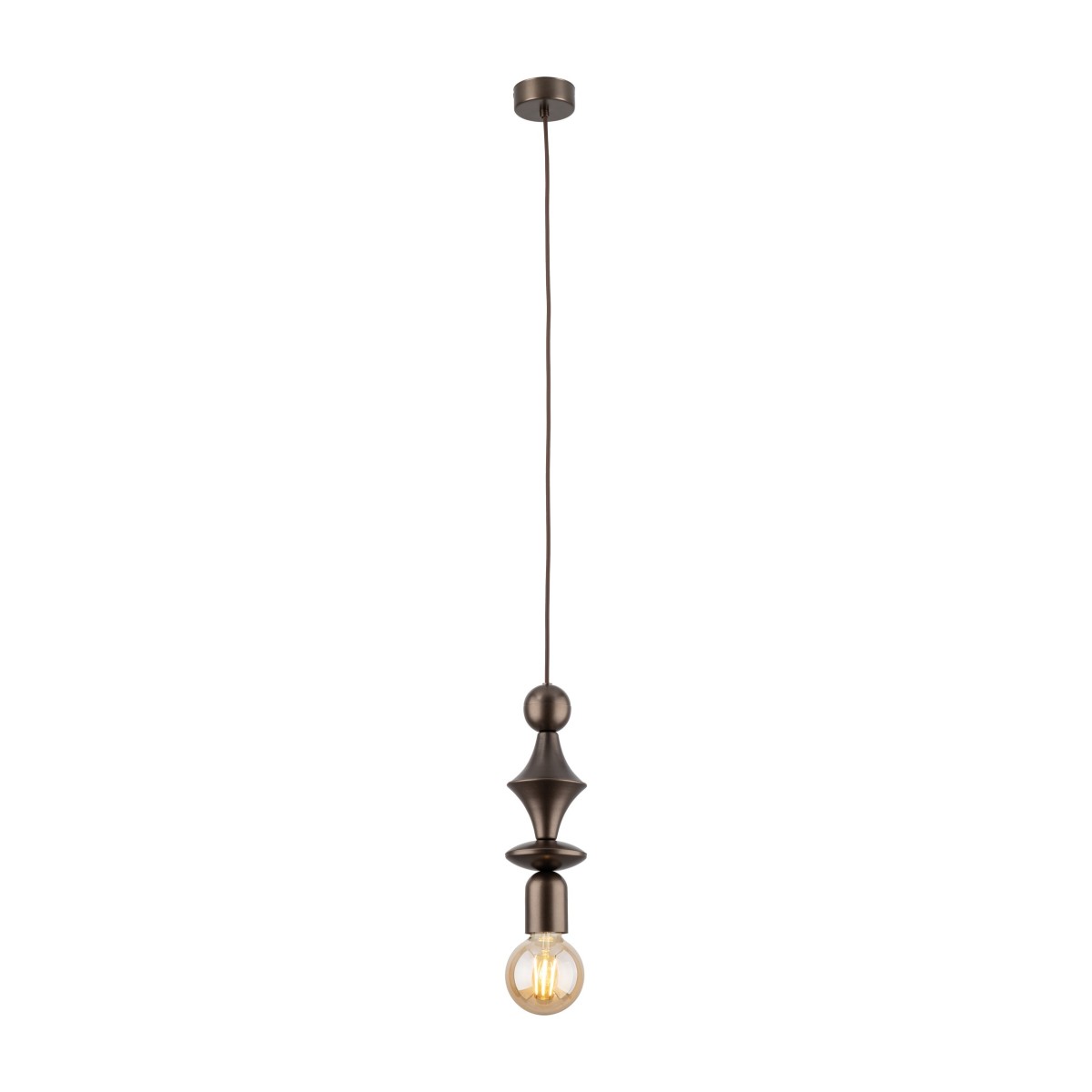 Lampa wisząca TK-Lighting TOWER TKL10703 kolor - brązowy styl Glamour