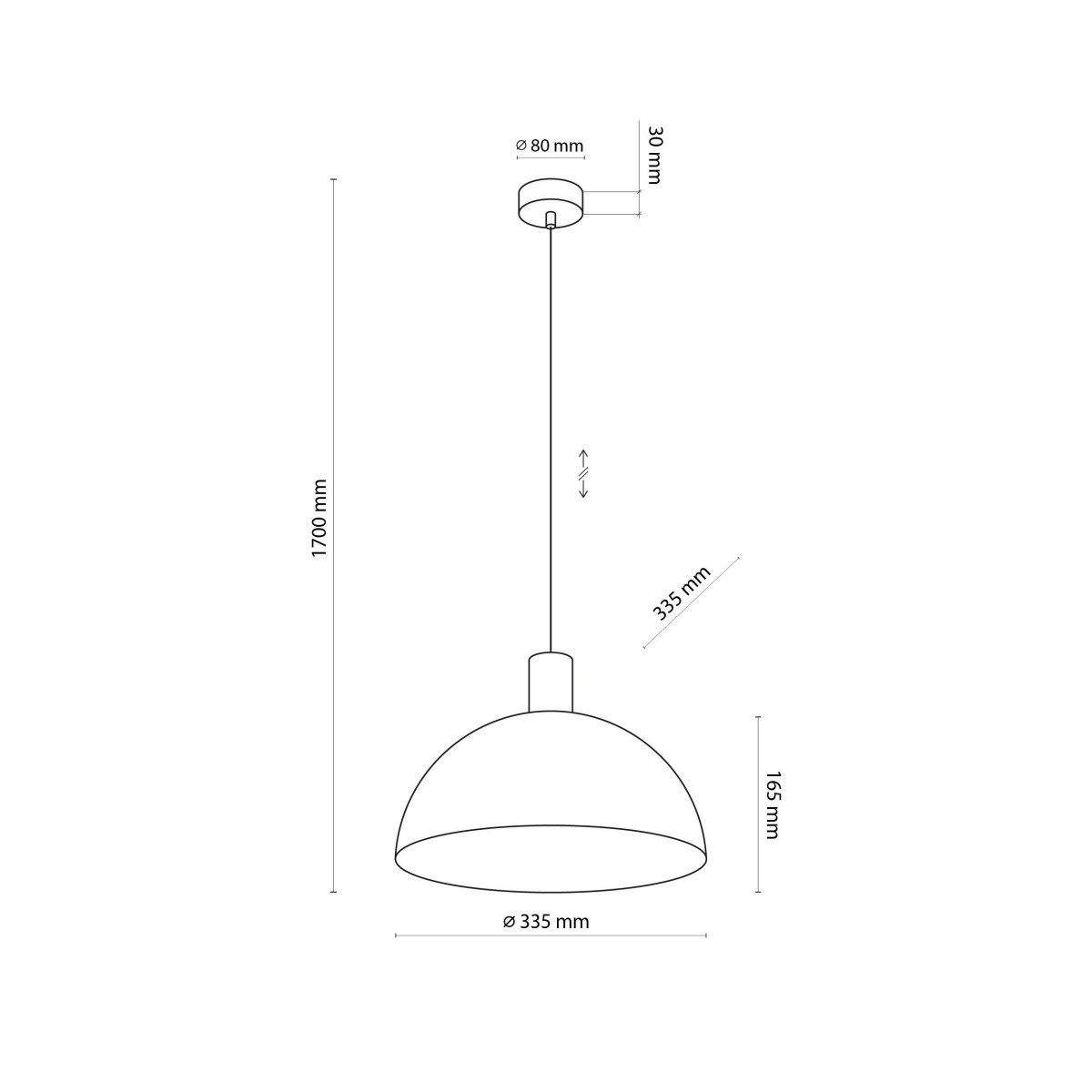 Lampa wisząca TK-Lighting OSLO TKL11010  Lampa sufitowa kolor - sabia styl Loftowy