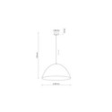 Lampa wisząca TK-Lighting FARO TKL10658 kolor - sabia styl Loftowy